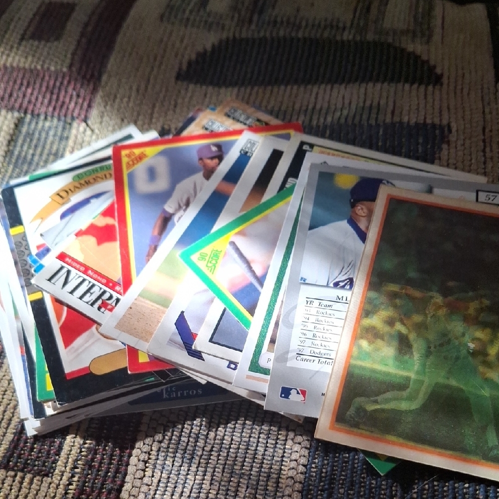 Mixed Baseball Card Lot - Multi Color